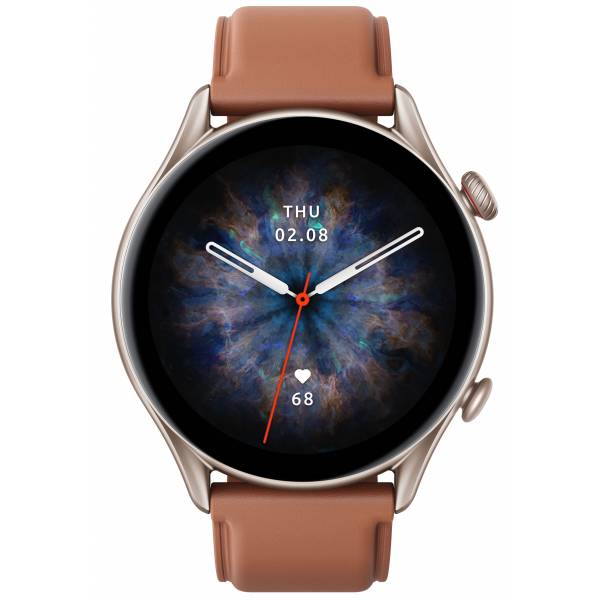 Amazfit GRT 3 Pro brown leather