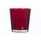 Bloempot Rood D12,5xh13,5cm Glas  
