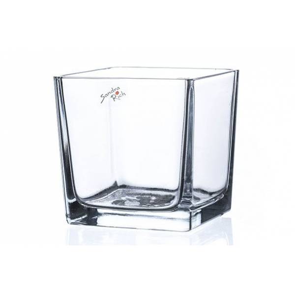 Theelichtglas Transparant 12x12xh12cm 