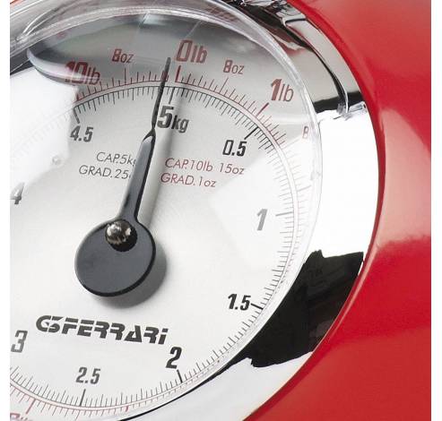 G2000302 Aska mechanische keukenweegschaal rood  G3 Ferrari