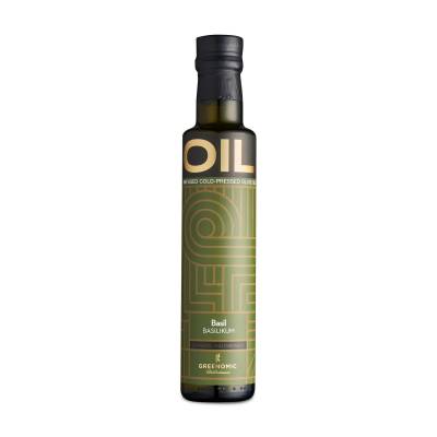 COLD PRESSED OLIVE OIL BASIL 250ML  Greenomic