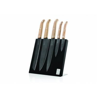 Innovation Line Messenset 5pcs Oak Stonewash Met Magnetisch Messenblok 
