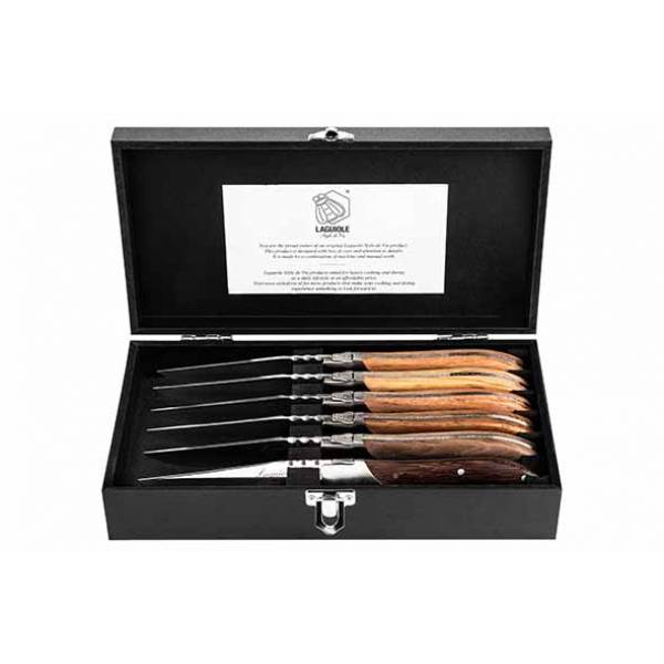 Luxury Line Steakmes Set6 Mixed Wood  