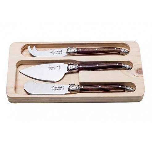 Premium Line Set Couteaux Fromage 3pcs Dark Wood  Style de Vie
