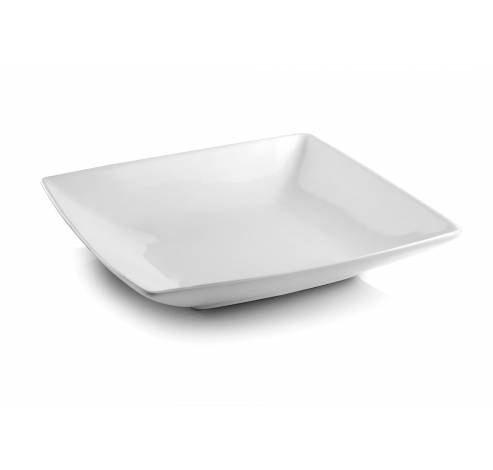 Squito Diep bord 22x22xH4cm wit  BonBistro