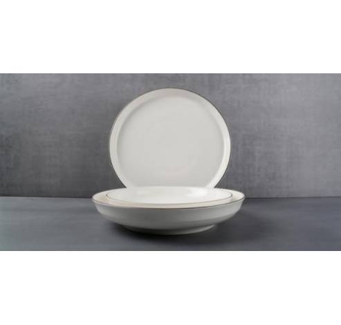 Minimal Assiette creuse 23,5xH4cm blanc  BonBistro