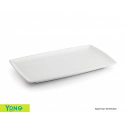 BonBistro Squito plat bord/serveerschaal 50x20cm wit 