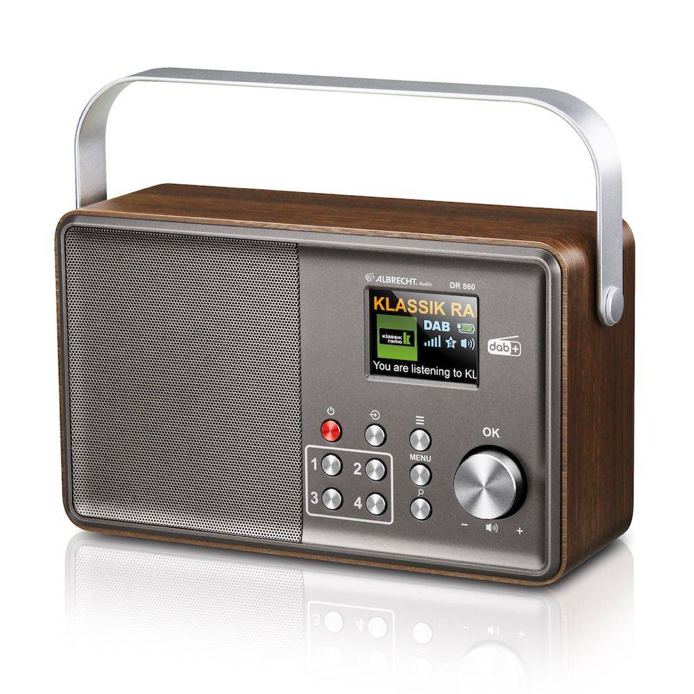 Albrecht Studio Radio DR 860 Portable Senior friendly DAB+/FMWalnut