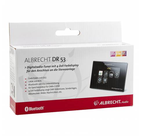 DR 53 DAB+/FM/Bluetooth Digitalradio-TunerBlack  Albrecht Studio