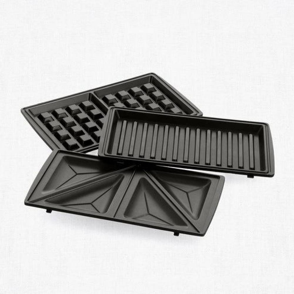 Greenchef Croque-monsieur-apparaat 3-in-1 Grill Sandwich/Waffle/Panini Maker Black