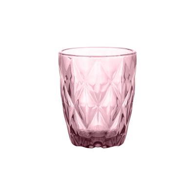 Gemstone Amethyst laag drinkglas roze 270ml 