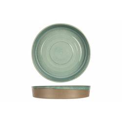 Crafts by Cosy & Trendy Basalt Ocean Green Assiette Creuse D24xh 4cm Design By Charlotte 