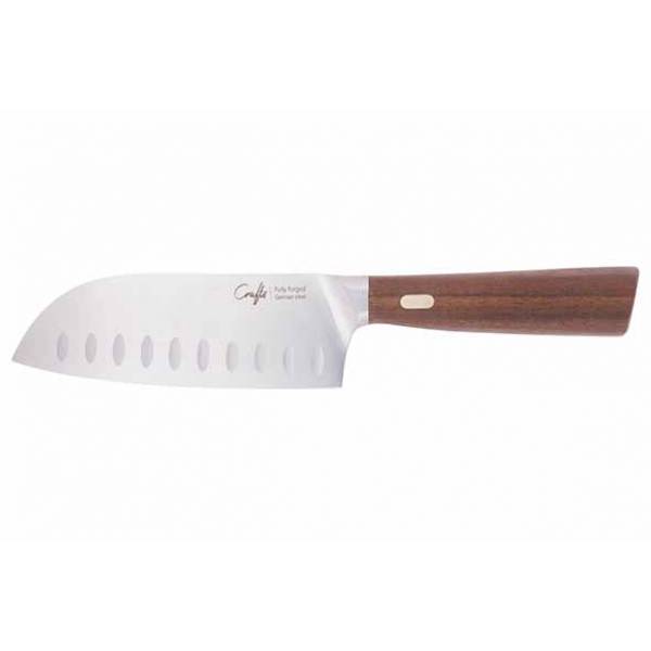 Couteaux & Co Santokumes 12,5cm Walnoten Handvat 