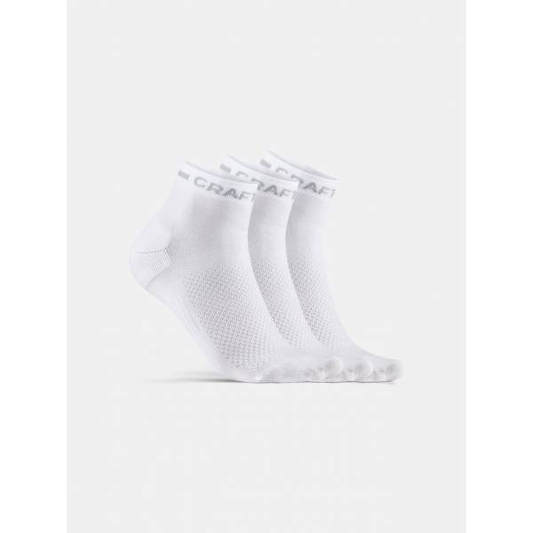 Craft CORE Dry Mid Socks 3-Pack White 37/39