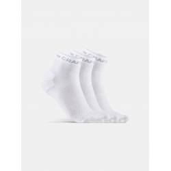 Craft CORE Dry Mid Socks 3-Pack White 46/48
