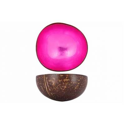 Cocosbowl Metallic Pink Leaf D14cm  