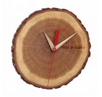 Analoge wandklok van eikenhout TREE-O-CLOCK 60.3046 