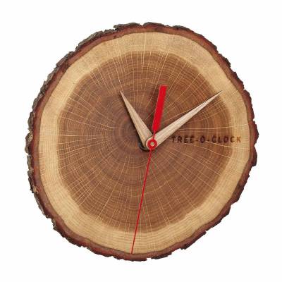 Analoge wandklok van eikenhout TREE-O-CLOCK 60.3046  TFA