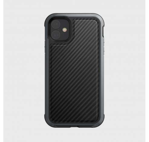 iPhone 11 hoesje Defense Lux zwart carbon fiber  Raptic