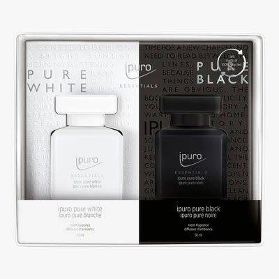 Diffuser Essentials Pure Black/ White Set 2x50ml  i-puro