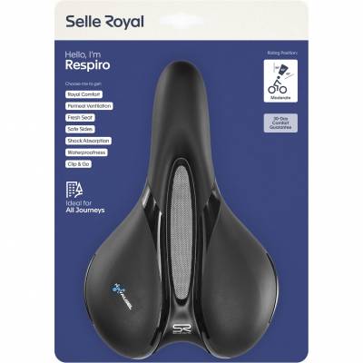 Zadel Respiro Moderate 5131 zwart  Selle Royal