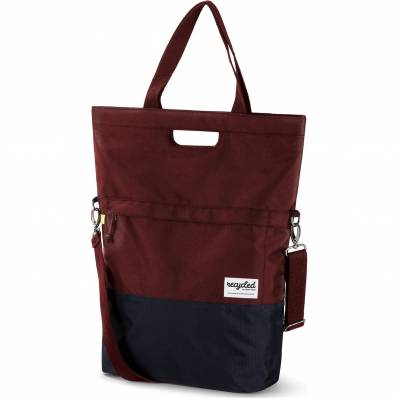 Shoppertas 20L recycled rood grijs 