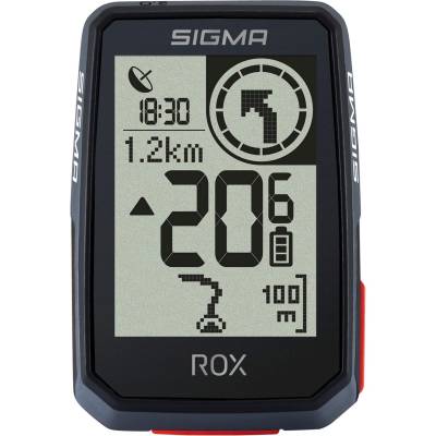 Fietscomputer ROX 2.0 GPS Black Top mount set  Sigma Sport
