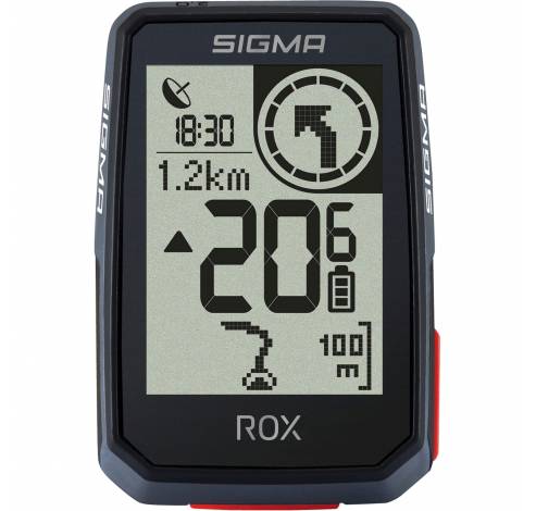 Fietscomputer ROX 2.0 GPS Black Top mount set  Sigma Sport