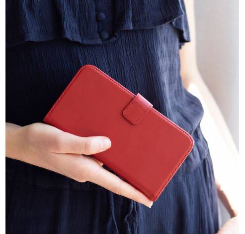 iPhone 13 Mini Booktype Cuir Rouge  Selencia