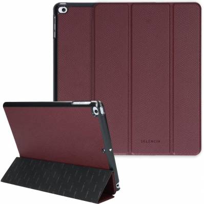 iPad (2018/2017)/Air (2)/Pro 9.7 Kesia Slang Trifold Book Case Donkerrood 