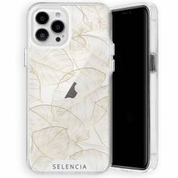 Selencia iPhone 14 Pro Zarya Fashion Backcover Gold Botanic 
