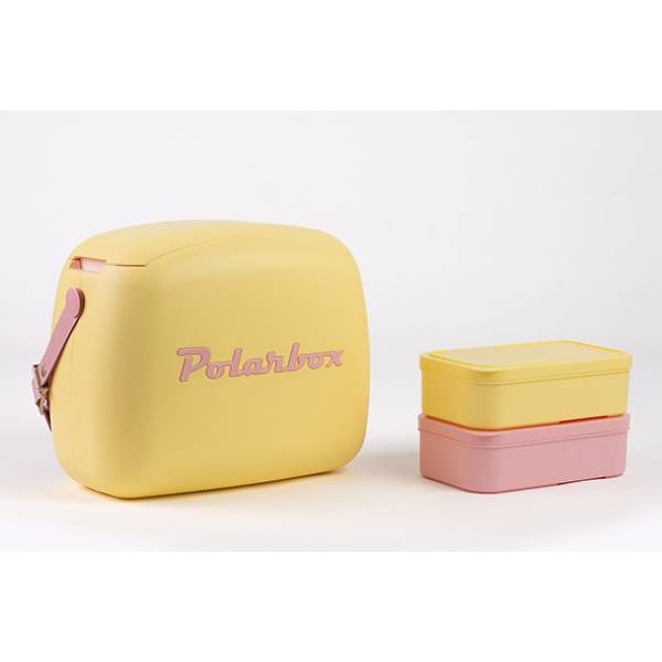 Polarbox Coolerbag 6l Geel Incl. 2x Lunchbox 