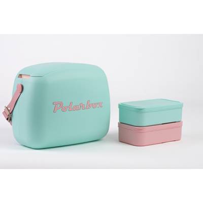 Polarbox Coolerbag 6l Pastelgroen Incl. 2x Lunchbox  Polarbox