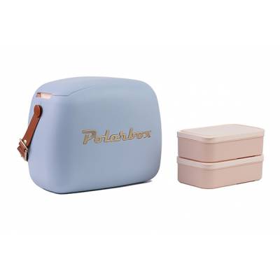 Polarbox Coolerbag 6l - Foggy Gold Incl. 2x Lunchbox  Polarbox