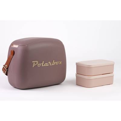 Polarbox Coolerbag 6l - Mauve Gold Incl. 2x Lunchbox  Polarbox