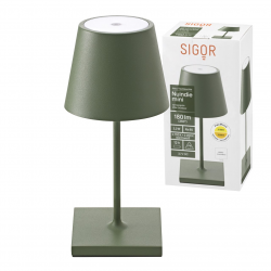 Nuindie mini Accu tafellamp 250mm dennengroen Sigor