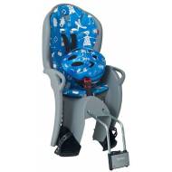 Kiss Safety Package (kinderzitje + helm) Medium Grijs met lichtblauwe zitting 
