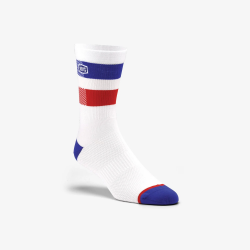 100% FLOW Performance Socks  White Size: LXL 