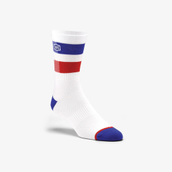 100% FLOW Performance Socks  White Size: SM 