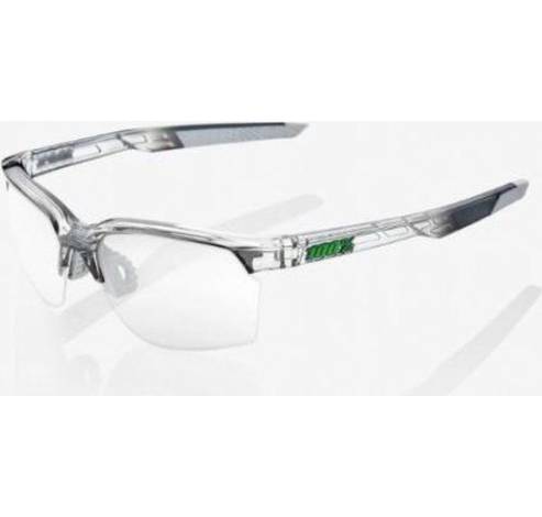 SPORTCOUPE - Polished Translucent Crystal Grey - Green Multilayer Mirror Lens Polished Cr Grey Size: UNI  100%