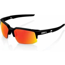 100% SPEEDCOUPE - Soft Tact Black - HIPER Red Multilayer Mirror Lens Soft Tact Black Size: UNI 