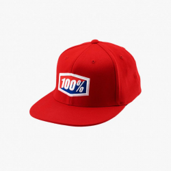 100% ESSENTIAL J-Fit Hat Red Size: S/M 