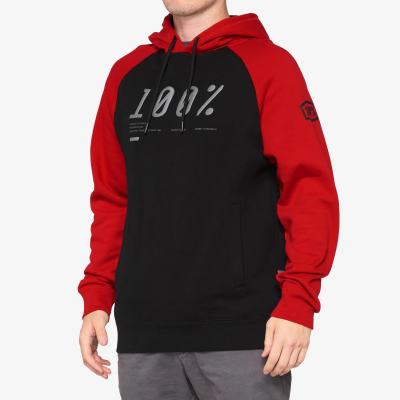 BARRAGE Hooded Pullover Chilli Pepper/Black Size: MD  100%