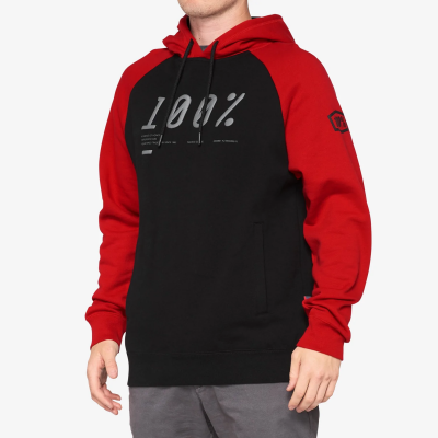 BARRAGE Hooded Pullover Chilli Pepper/Black Size: SM  100%