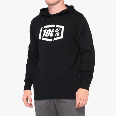 ESSENTIAL Hooded Pullover  Black Size: XL  100%