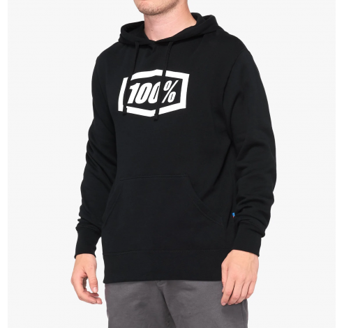 ESSENTIAL Hooded Pullover  Black Size: MD  100%