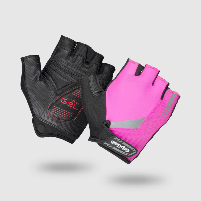 ProGel Hi-Vis Padded Gloves Pink Hi-Vis M  Gripgrab