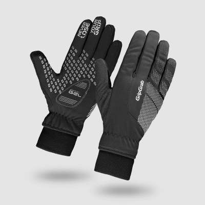 Ride Windproof Winter Gloves Black M  Gripgrab