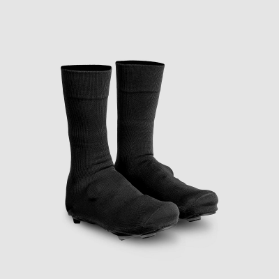 Flandrien Waterproof Knitted Road Shoe Covers Black 36-38  Gripgrab