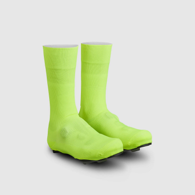Flandrien Waterproof Knitted Road Shoe Covers Yellow Hi-Vis 36-38 